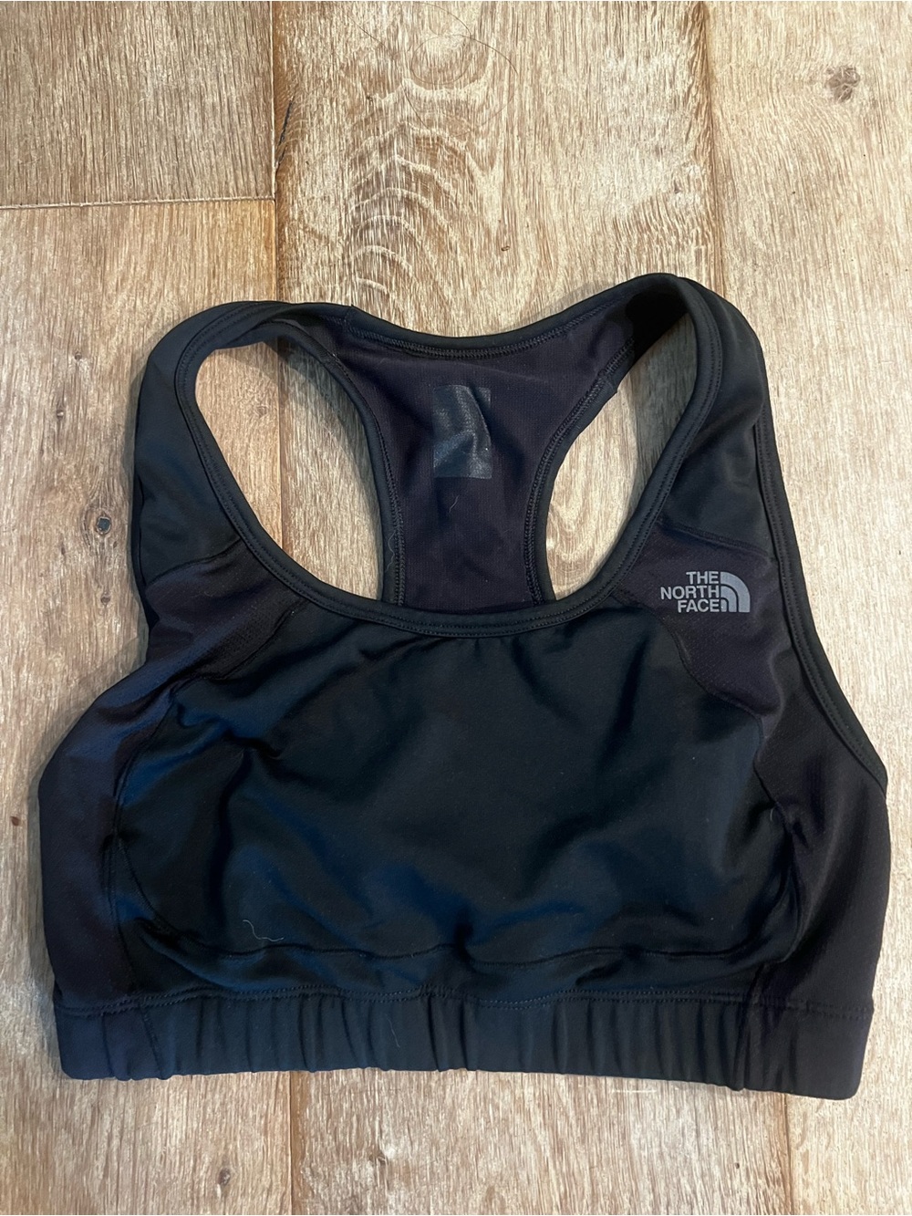 The North Face Black Racerback Performance Sports Bra (stow n go)